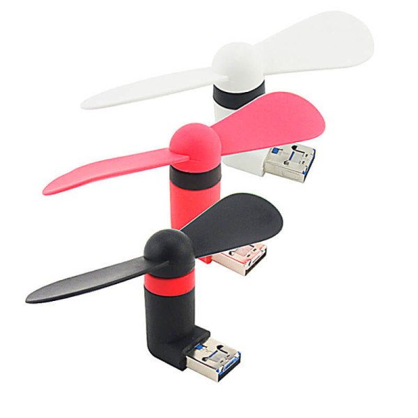USB vetráčik k mobilu, PC alebo Powerbanke