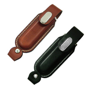 Kožený USB flash disk vhodný pre potlač, laser, alebo razbu loga - Reklamnepredmety