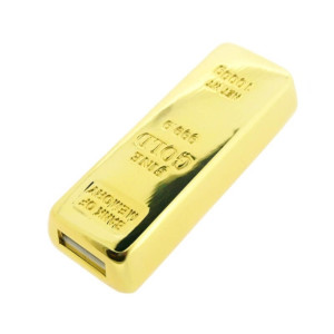 Výsuvný USB flash disk v tvare zlatej tehly - Reklamnepredmety