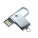 Moderní kovový mini USB flash disk s otočným konektorem - UDM085_9 - variant PU UDM085-q00001
