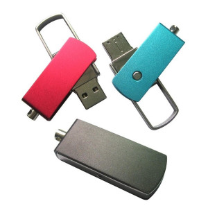 Výklopný kovový mini USB flash disk - Reklamnepredmety