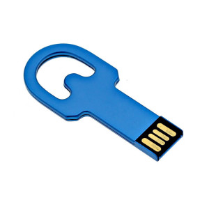 Kovový USB flash disk v tvare kľúča pre potlač - Reklamnepredmety