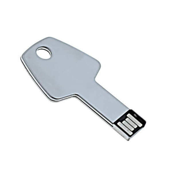 Kovový USB flash disk v tvare kľúča