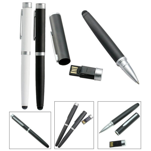 Luxusné kovové USB guličkové pero a stylus