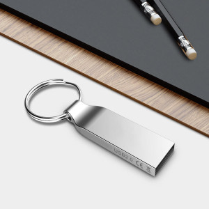 Mini USB kovové s krúžkom - Reklamnepredmety