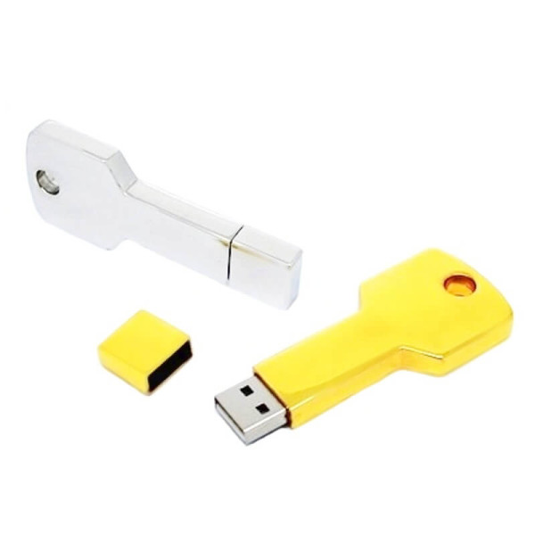 Masívny kovový USB flash disk v tvare kľúča