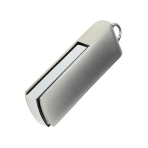 Luxusný kovový USB flash disk s otočným krytom konektora - Reklamnepredmety