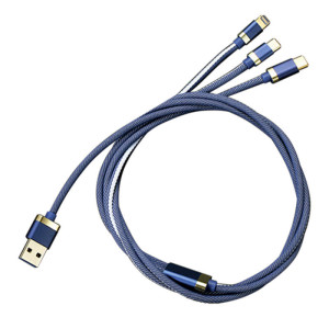 Napájací USB kábel 3 V 1 JEANS - Reklamnepredmety