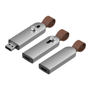 Elegantný kovový výsuvný USB flash disk - Reklamnepredmety