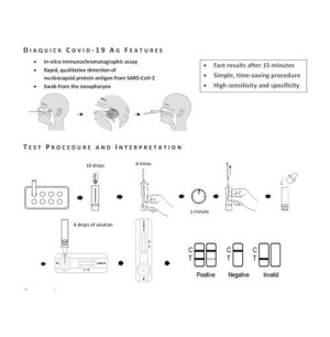 DIAQUICK COVID-19 Ag test z nosohltana - Reklamnepredmety