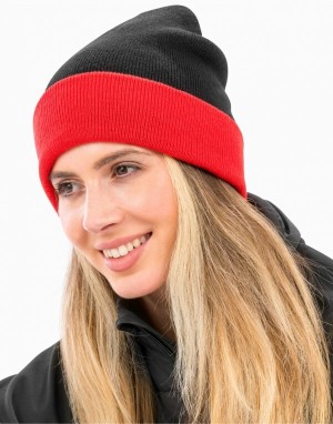 Recyklovaná čiapka Black Compass Beanie - Reklamnepredmety