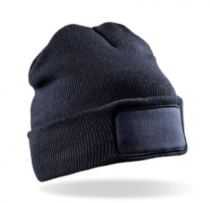 Recyklovaná čiapka Double Knit Beanie pre tlačiarne - Reklamnepredmety