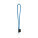 SET Lanyard TUBE Long (Ø 7 mm) s krúžkom Ø 32 mm — modrá