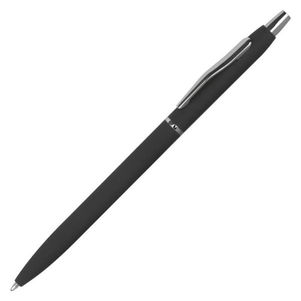 Pogumované kovové guľôčkové pero Rubber
