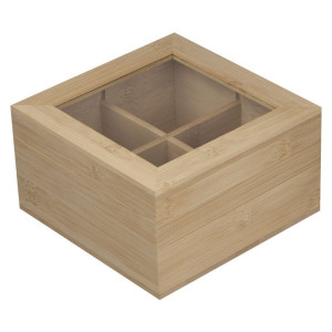 Krabička na čaj z bambusového dreva - Reklamnepredmety