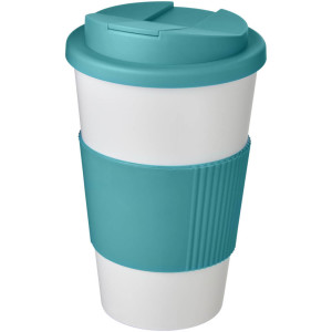 Termo hrnček Americano® 350 ml s rukoväťou a uzáverom odolným proti rozliatiu - Reklamnepredmety