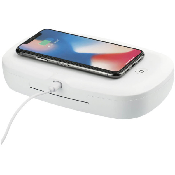 Capsule UV dezinfekčný prístroj pre smartphone s 5W bezdrôtovou nabíjacou podložkou