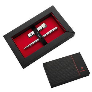 Sada USB 32GB a kovového pera, modrá náplň PIERRE CARDIN MILLENIUM