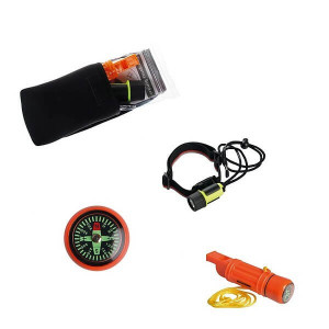 Survival set - kompas s píšťalkou SCHWARZWOLF NIKARAGUA - Reklamnepredmety