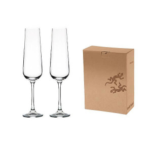 Dva poháre na sekt, české sklo VS WANGI