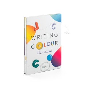 COLOUR WRITING SHOWCASE. Vzorkovník s 20 farebnými guľôčkovými perami - Reklamnepredmety