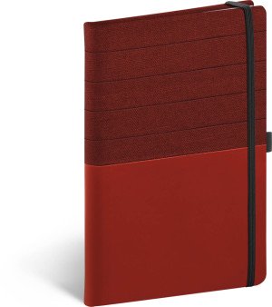 Notebook Skiver, červenovínový, linajkovaný, 13 × 21 cm - Reklamnepredmety