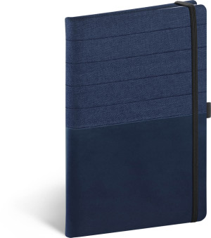 Notebook Skiver, modromodrý, linajkovaný, 13 × 21 cm - Reklamnepredmety