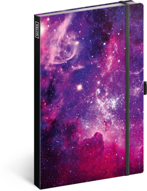 Notes Galaxia, linajkovaný, 13 × 21 cm - Reklamnepredmety