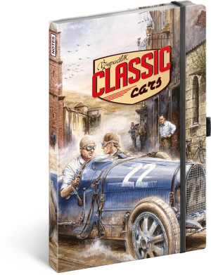 Notes Václav Zapadlík – Classic Cars, linajkovaný, 13 × 21 cm - Reklamnepredmety