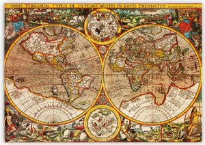 Drevený obraz Antique Maps - Reklamnepredmety
