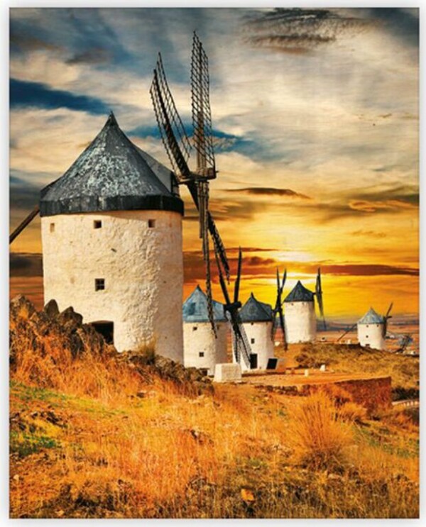 Drevený obraz Mills