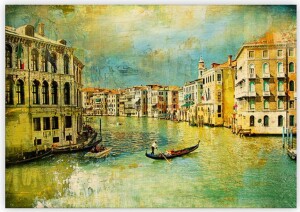 Drevený obraz Venezia IV. - Reklamnepredmety