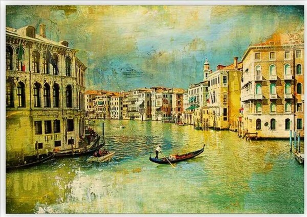 Drevený obraz Venezia IV.