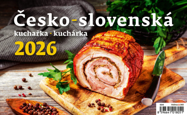 Kalendár Česko-slovenská kuchařka/kuchárka