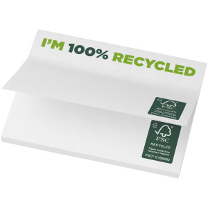 Recyklované lepiace poznámky 100 x 75 mm Sticky-Mate® - Reklamnepredmety