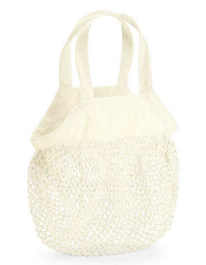 Mini sieťovaná taška z organickej bavlny - Reklamnepredmety