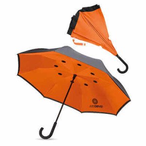 23" reverzný dáždnik, plnofarebne potlačiteľný - Reklamnepredmety