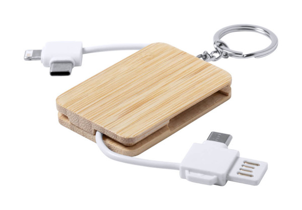 Edulis prívesok na kľúče s USB nabíjacím káblom