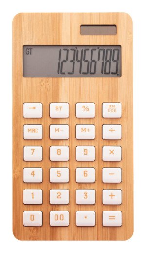 Kalkulačka z bambusu BooCalc - Reklamnepredmety