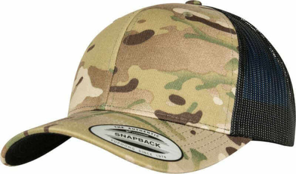 6 panelová šiltovka Retro Cap Multicam®