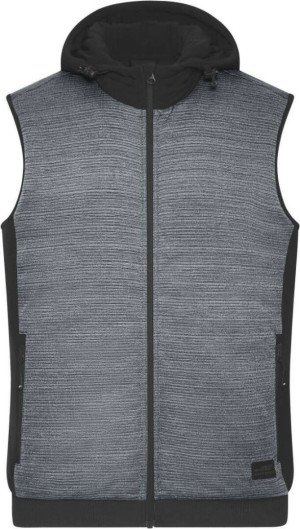 Pánska vatovaná hybridná pletená fleecová vesta - Reklamnepredmety