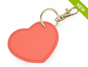 Kľúčenka z umelej kože Boutique Heart - Reklamnepredmety
