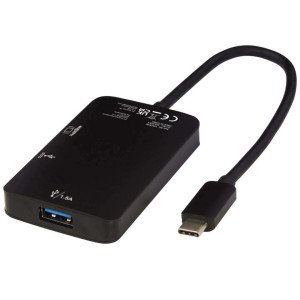 Hliníkový multimediálny adaptér USB C (USB-A / USB-C / HDMI) ADAPT - Reklamnepredmety