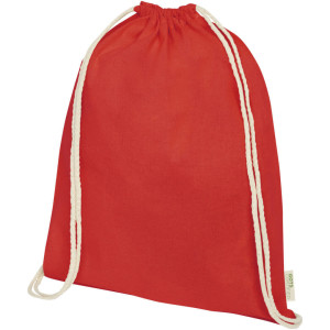 Šnúrkový batoh z organickej bavlny GOTS s gramážou 140 g/m² Orissa - Reklamnepredmety