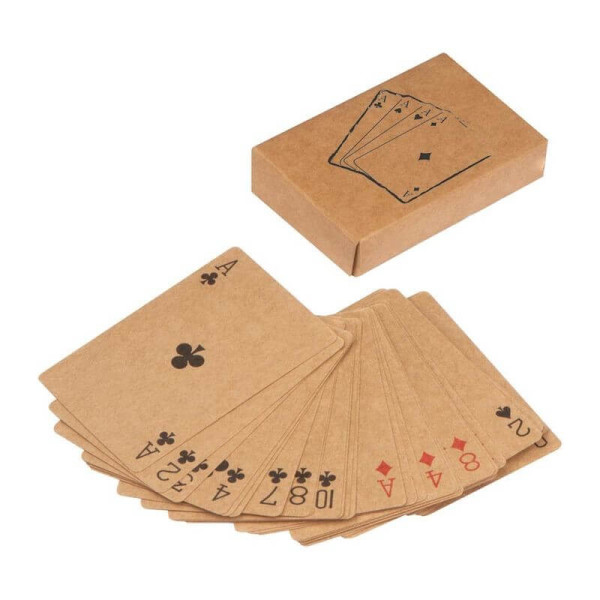 Hracie karty vyrobené z recyklovaného papiera 52 kariet + Joker