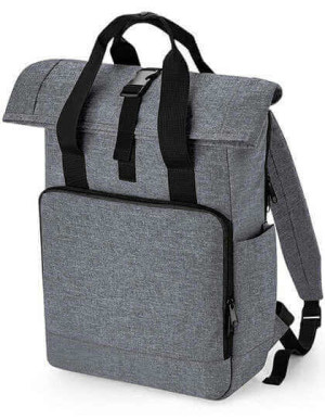 Recyklovaný ruksak na laptop Twin Handle Roll-Top - Reklamnepredmety