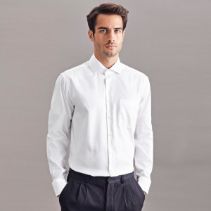 Pánska biela košeľa Regular Fit - Reklamnepredmety
