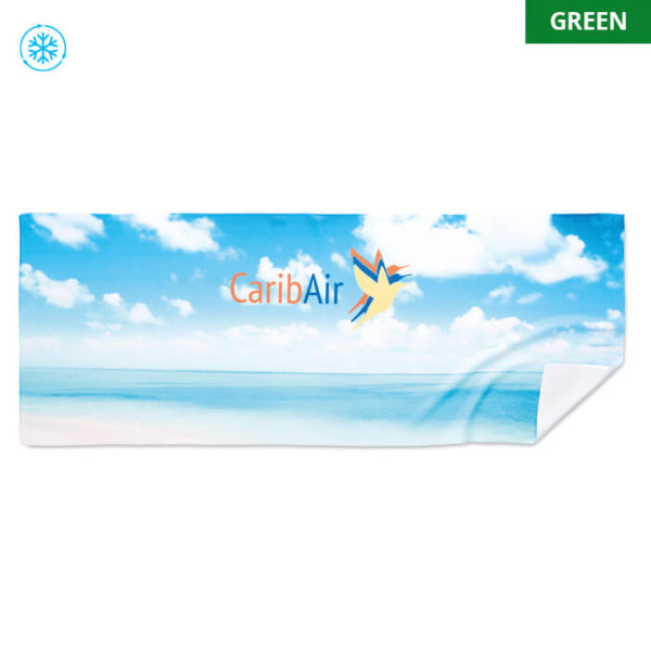 RPET chladiaci uterák, plnofarebne potlačiteľný