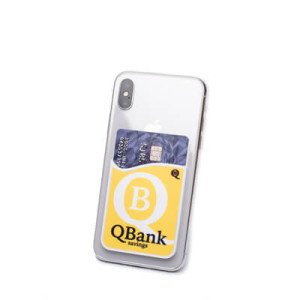 Silikónová peňaženka na mobil s čistiacou handričkou, plnofarebne potlačiteľné - Reklamnepredmety