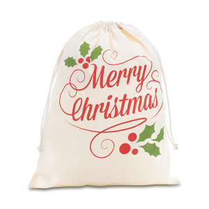 Taška z bavlny s vianočným motívom XMAS COTTON - Reklamnepredmety